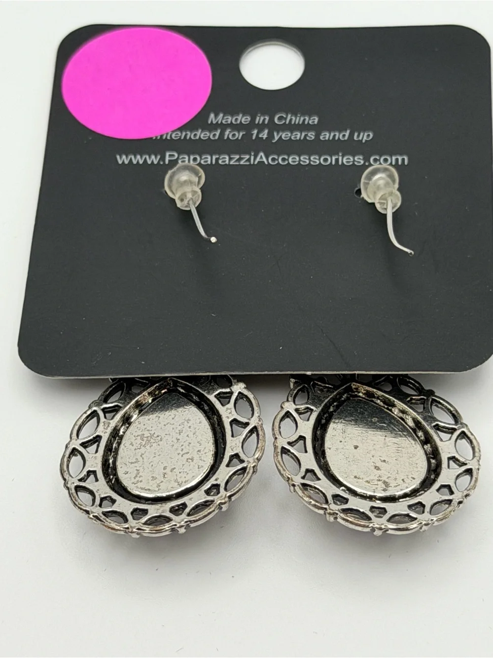 NWT paparazzi Flirty Finesse Purple Teardrop Filigree Earrings Boho Festival